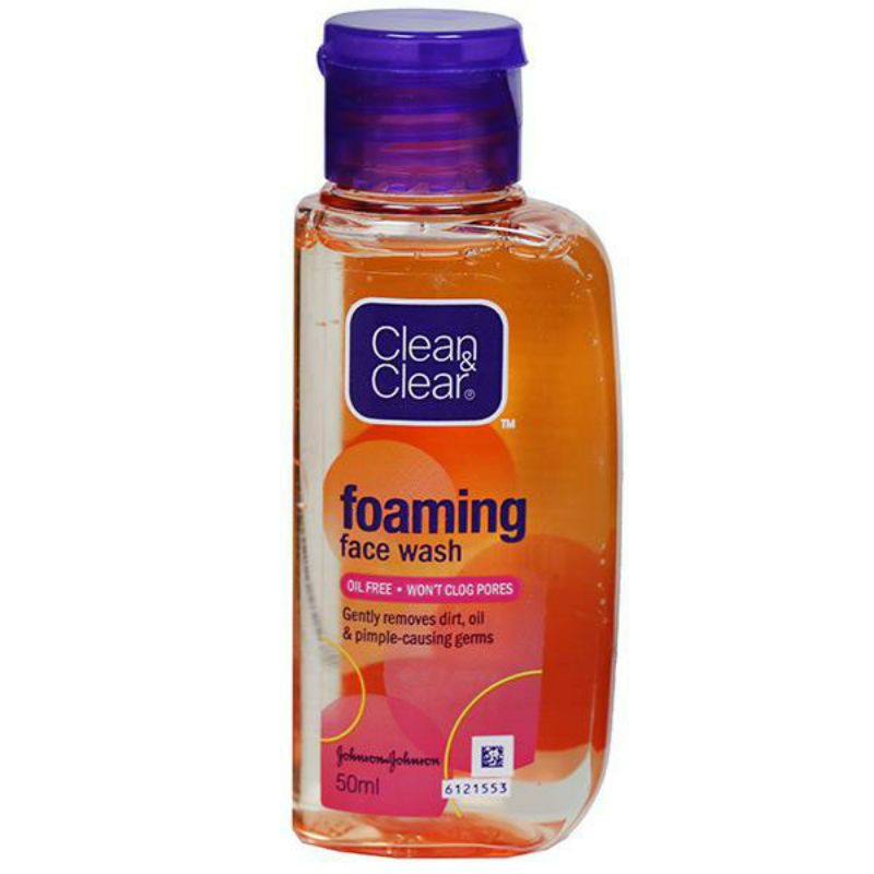 Jual Clean&Clear Foaming Face Wash 50ml Shopee Indonesia
