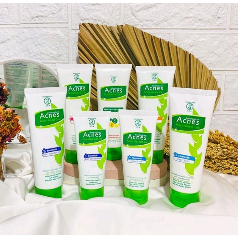 Jual ACNES FACE WASH CREAMY ACNE OIL CONTROL COMPLETE WHITE DEEP PORE CLEANSER YOGURT TOUCH