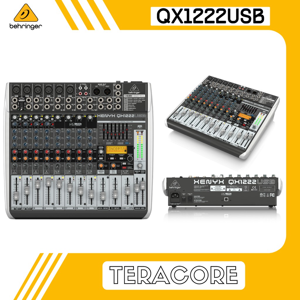 Jual Behringer QX1222USB QX 1222 USB QX1222 Mixer 12 Input 6 Channel