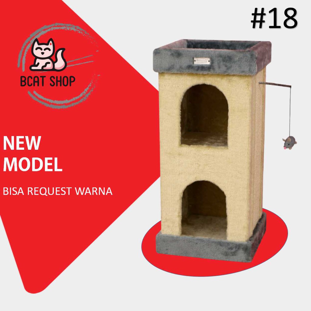 Jual Cat Tower / Istana Kucing / Cat Condo / Cat Tree / Kitten Play