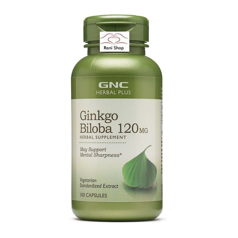 Jual GNC GINKGO BILOBA 120 mg 100 Capsules Obat Asma Diabetes Sinusitis Impotensi Gingko 120mg