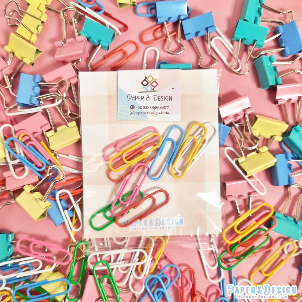 Jual Paper Clip Jepitan Kertas Pastel Shopee Indonesia