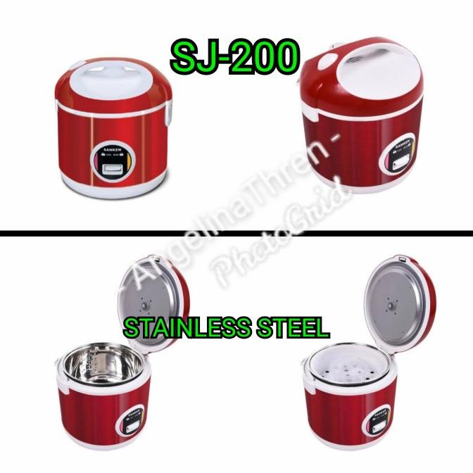 Jual Rice Cooker SANKEN SJ200 ORIGINAL NEW STAINLESS STEEL SS Shopee Indonesia