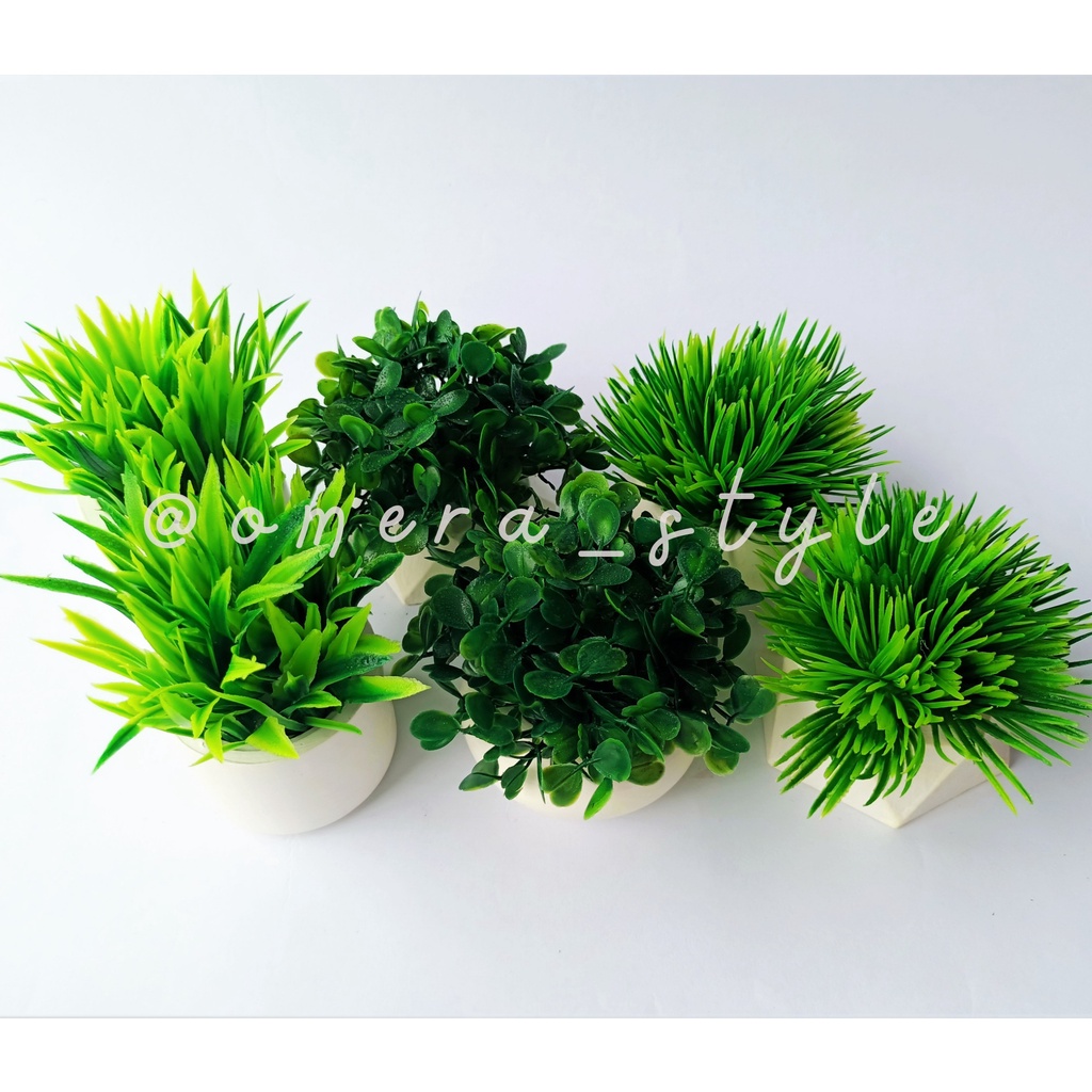 Jual Artificial Green Flower Greenery Leaves Greenly Plants Decoration