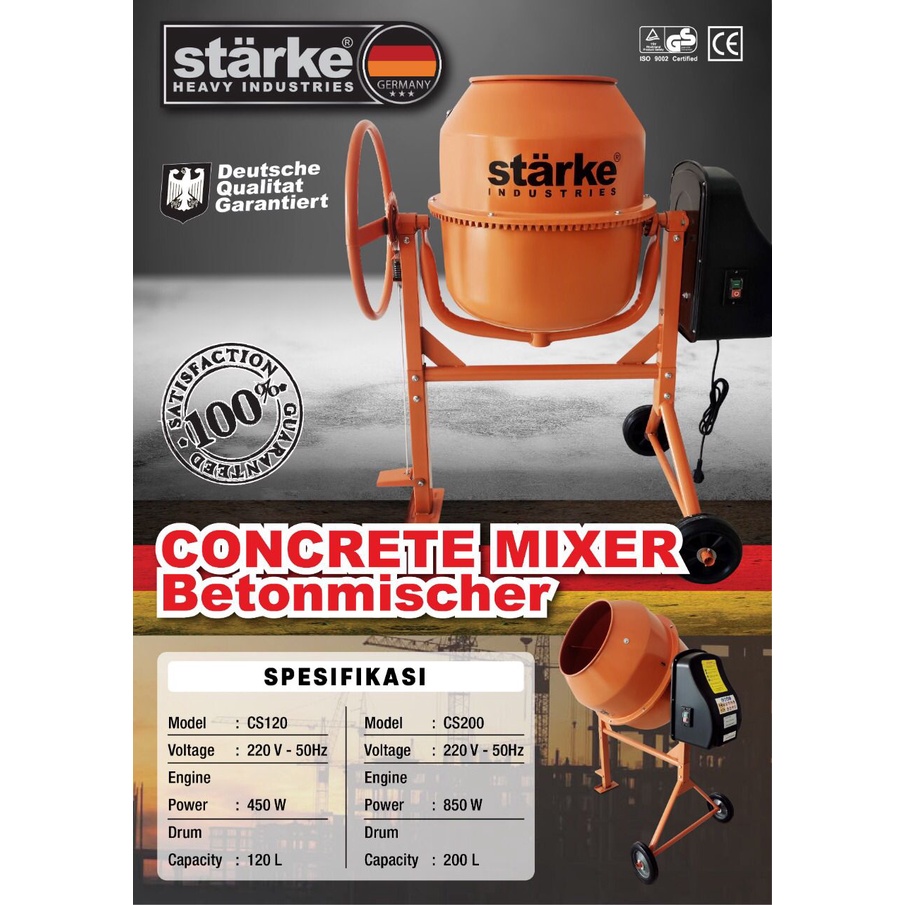 Jual Starke CS 120 CS CS 200 / Molen Listrik Molen Mini / Concrete