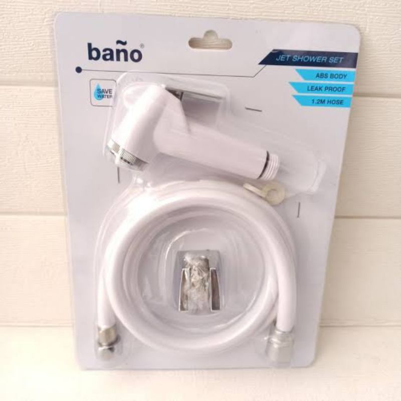 Jual Toilet shower bano putih "original" / Jet shower bano putih