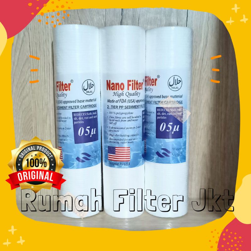 Jual Cartridge Nano Filter Air 0.5 Micron/Saringan Air/Water Air FIlter
