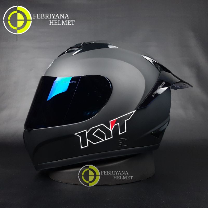 Jual HELM KYT R10 BLACK DOFF PAKET GANTENG Shopee Indonesia