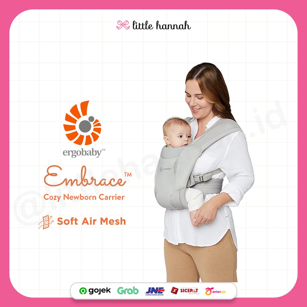 Jual ERGOBaby Carrier Embrace Soft Air Mesh / Gendongan Bayi Ergobaby