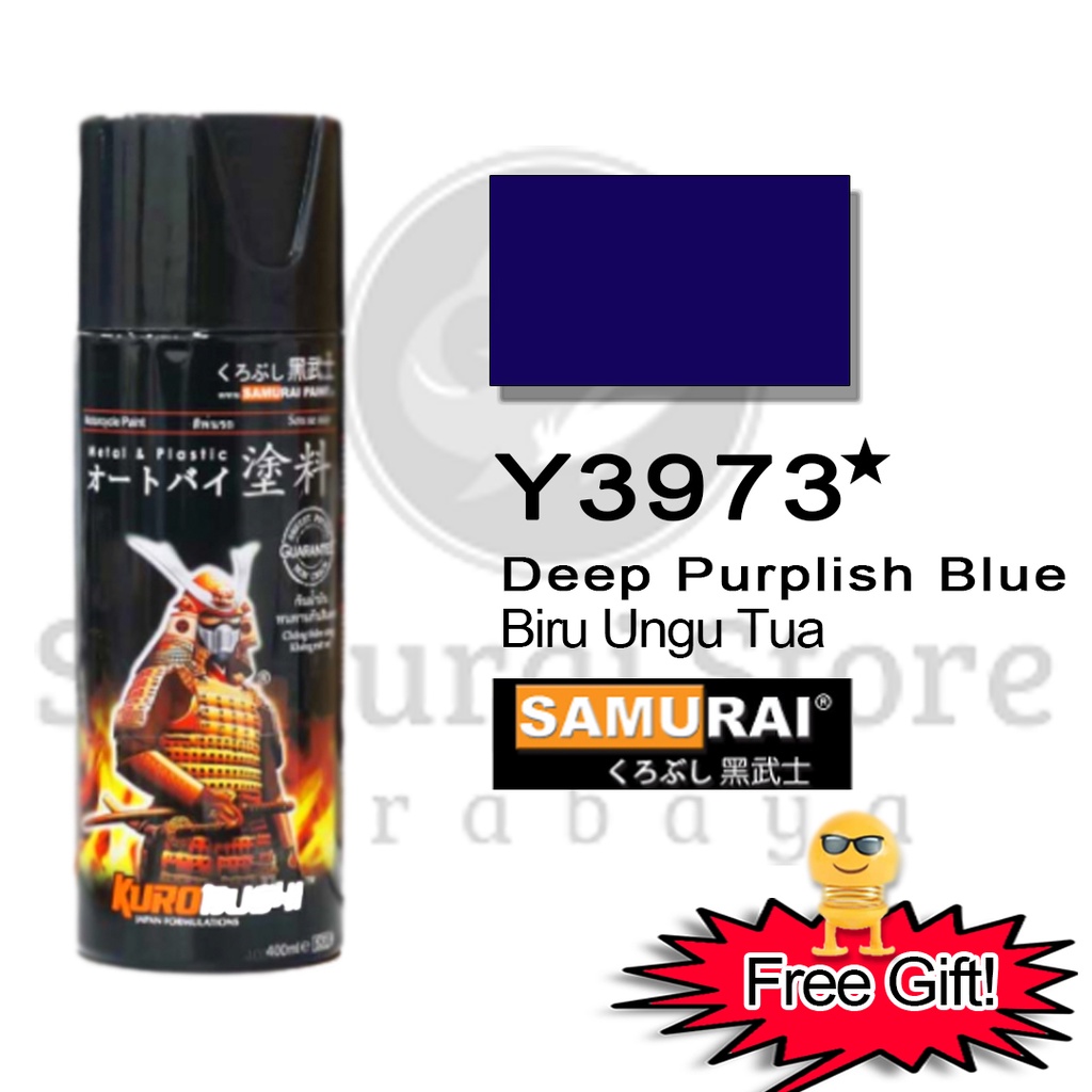 Jual Samurai Paint Yamaha Deep Purplish Blue Y3973 ☆ 400 ml Cat