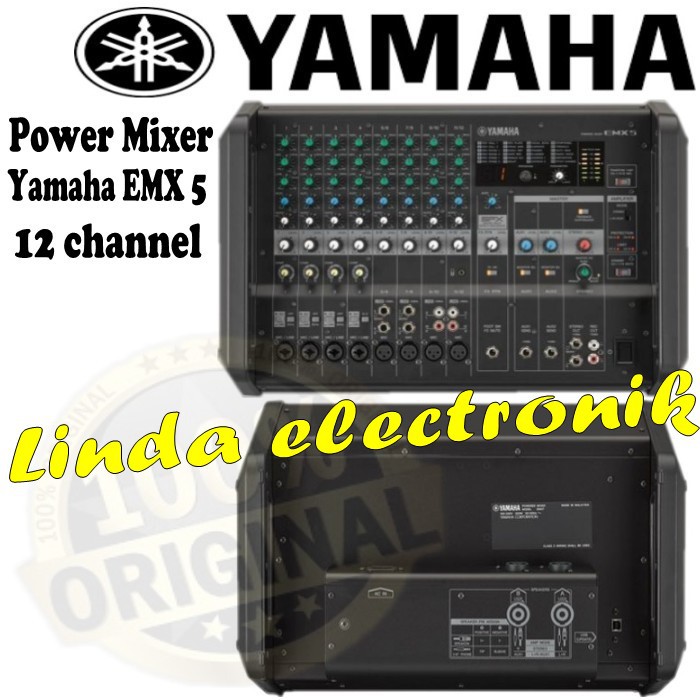 Jual power mixer yamaha emx 5 yamaha emx5 12 channel garansi resmi original Shopee Indonesia