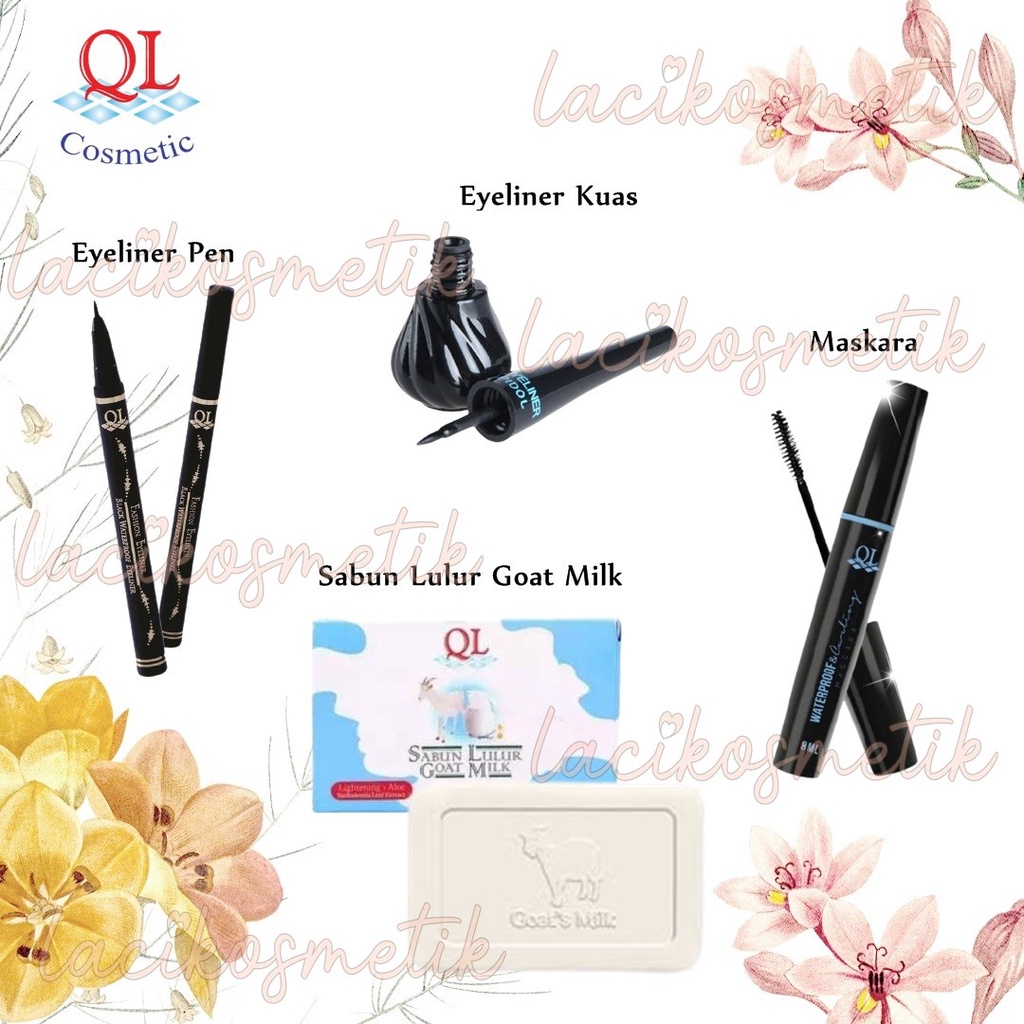Jual LACIKOSME QL MASKARA WATERPROOF & CURLING / QL EYELINER WATERPROFF