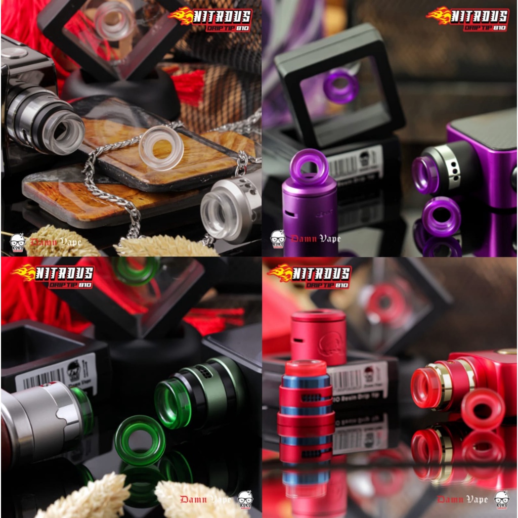 Jual NITROUS 810 RESIN DRIP TIP VAPE 100 ORIGINAL DRIPTIP Shopee