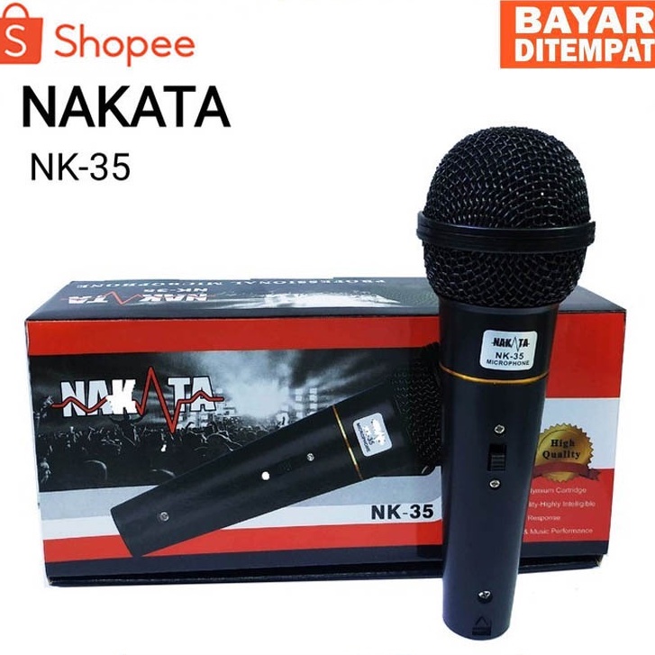 Jual NAKATA NK35 Microphone Karaoke Jernih Mix Kabel Original nakata
