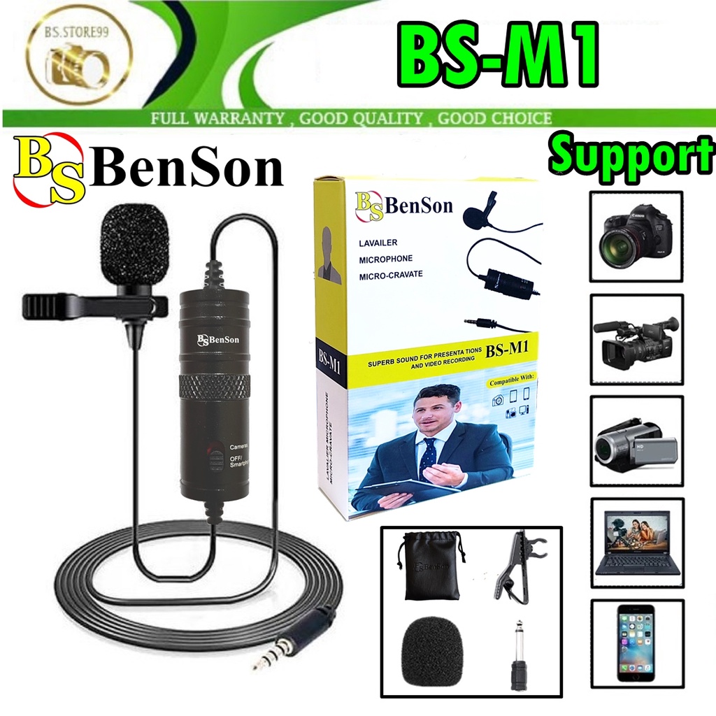 Jual Mic Boya BYM1 Mic Clip On Lavalier Boya M1 / Boya BY M1 / BenSon BSM1 Promo Shopee