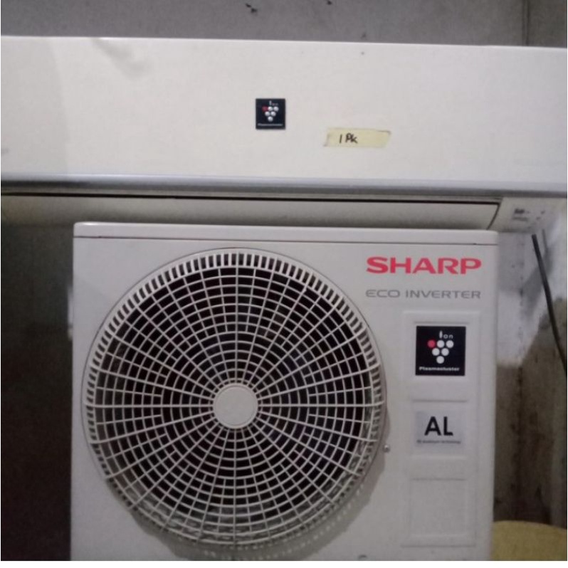 Jual AC Sharp ECO inverter plasma cluster 1/2 PK bekas second Shopee