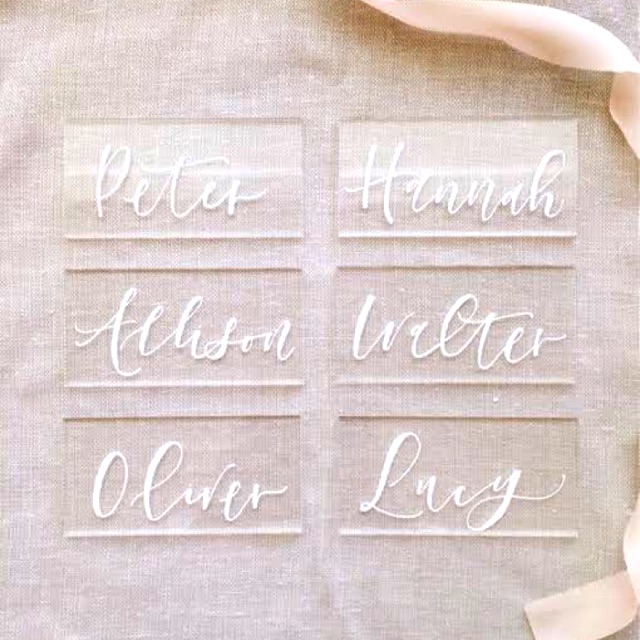 Jual PLACE CARD ACRYLIC / WEDDING NAME TAG / NAMA MEJA Shopee Indonesia