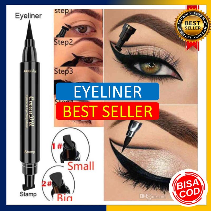 Jual CMAADU / FEALI EYELINER STAMP ( Eyeliner 2 Sisi ) Shopee Indonesia
