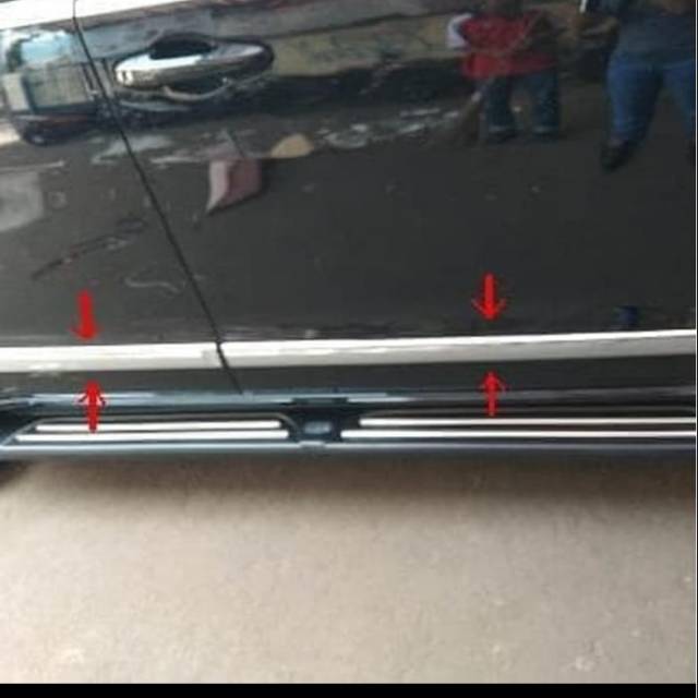 Jual LIS BODY SIDE MOULDING INNOVA REBORN 2016 ON FULL CHROME Shopee