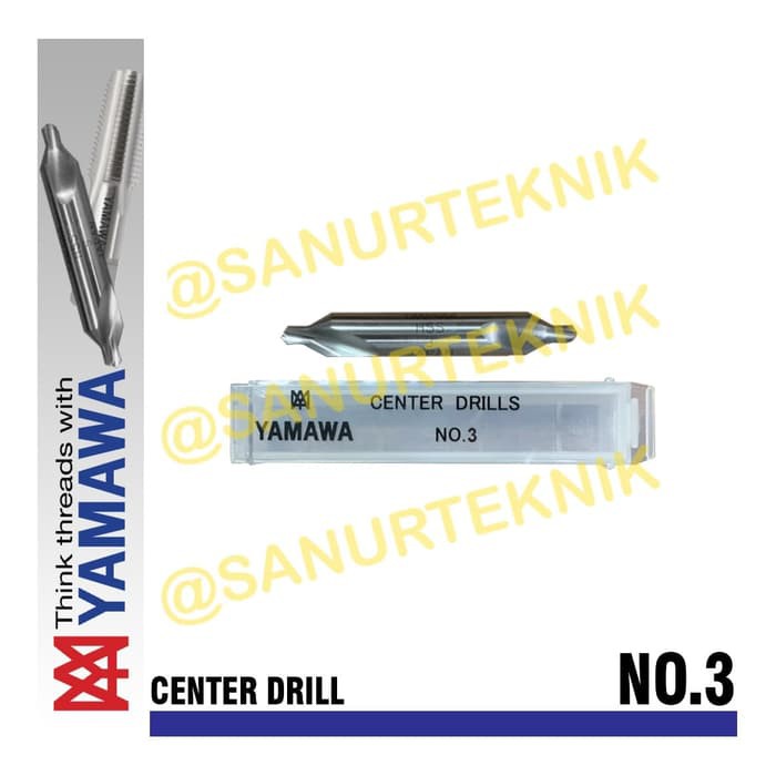 Jual Yamawa Center Drill No.3 / Center Drill Yamawa No. 3 (CDS
