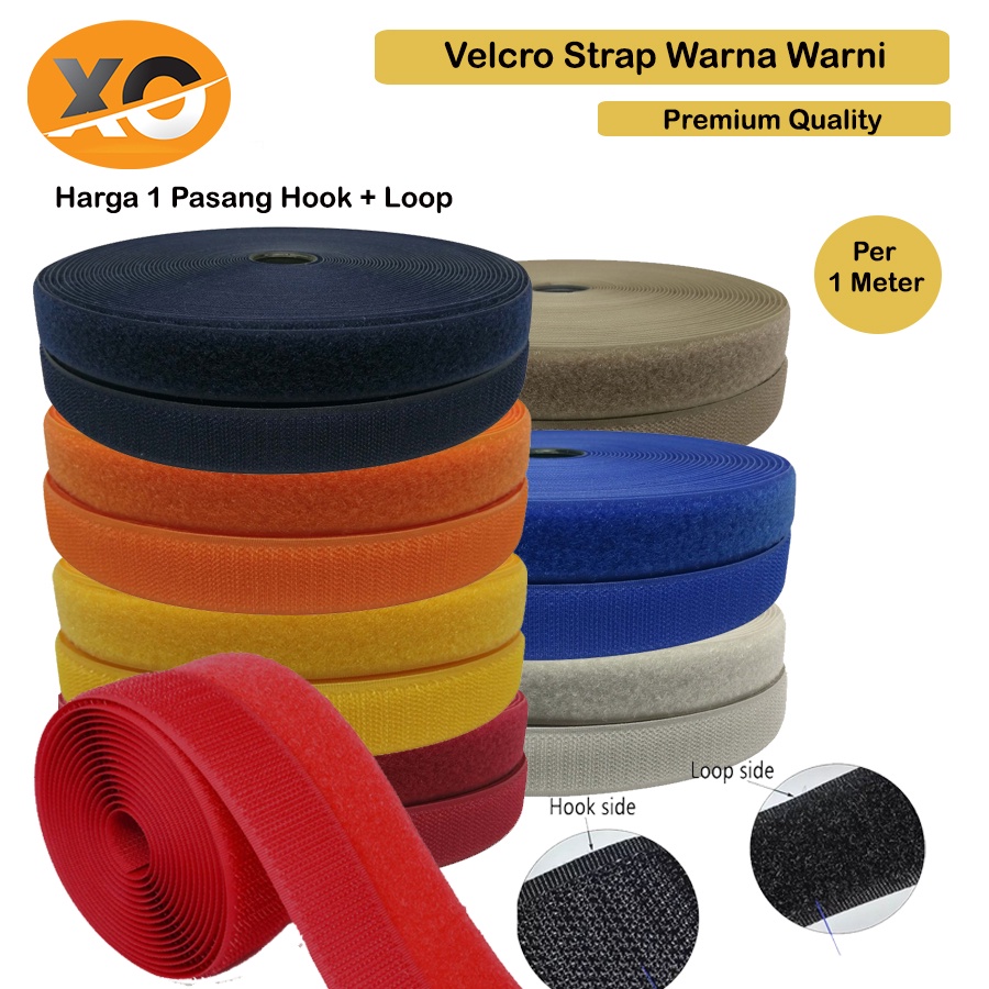 Jual Velcro Perekat Serbaguna Velcro Hook Loop Tape Prepet Velkro