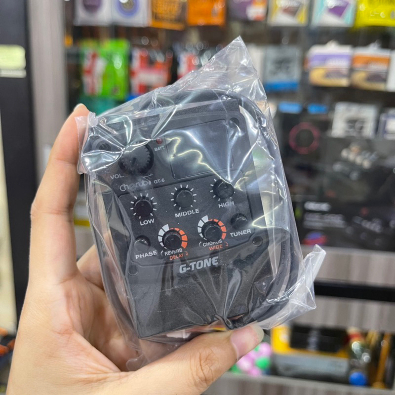 Jual CHERUB GT6 PREAMP EQUALIZER 3 BAND PICKUP GITAR AKUSTIK TUNER REVERB GT6 ORIGINAL
