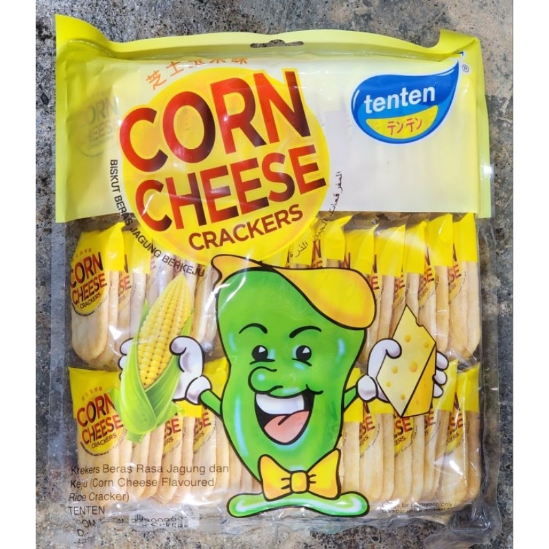 Jual TenTen Rice Cracker 2 Varian Rasa Original Cracker & Corn Cheese