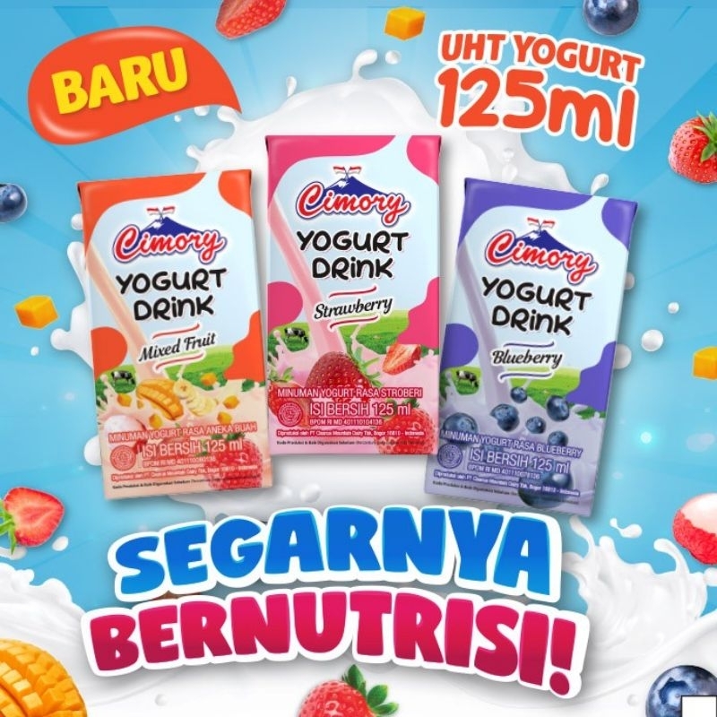 Jual Cimory Yogurt Drink Rasa Buah Sumber Kalsium dan Serat 125ml