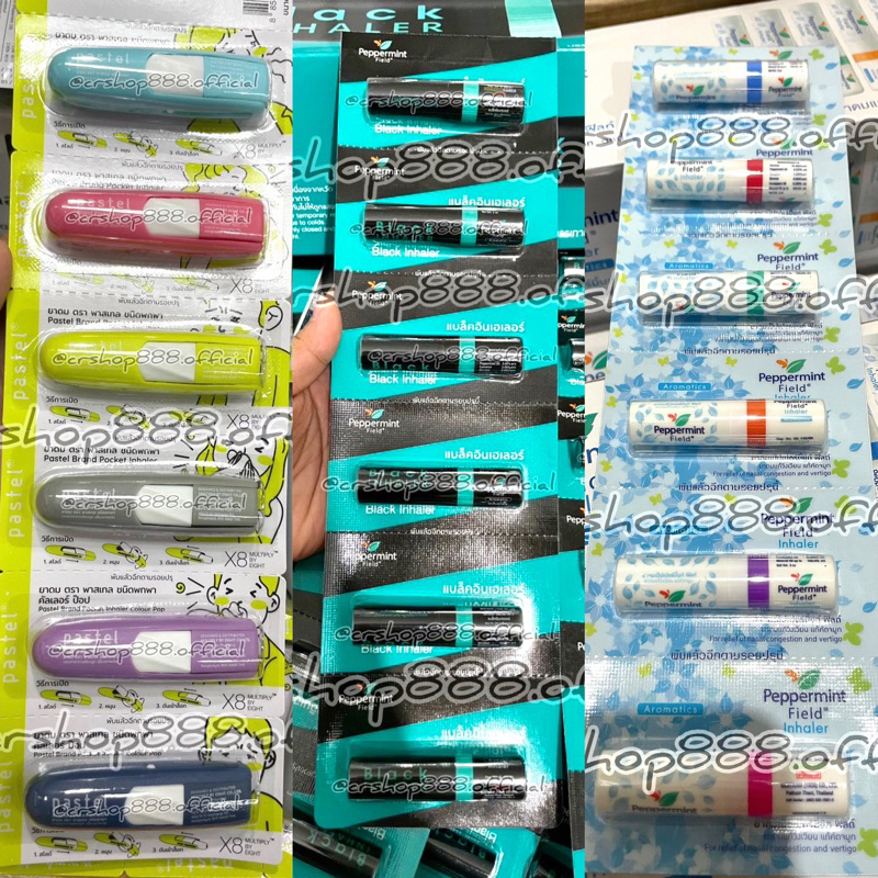 Jual Inhaler / Inheler ORI Thailand Pastel Inhaler / Black Inhaler