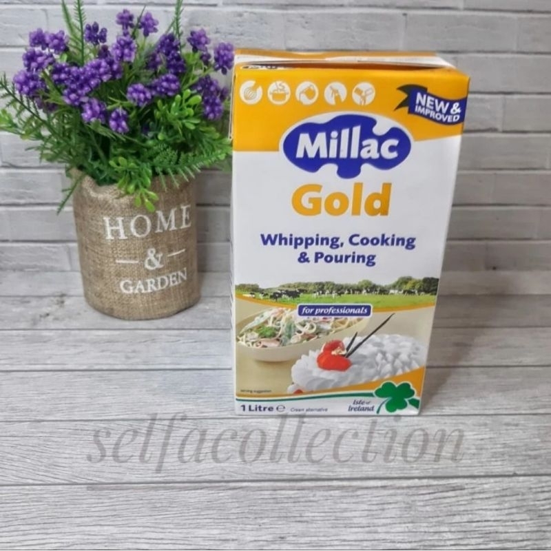 Jual Millac Gold Whipping Cream 1lt Whip Krim cooking & pouring 1 liter