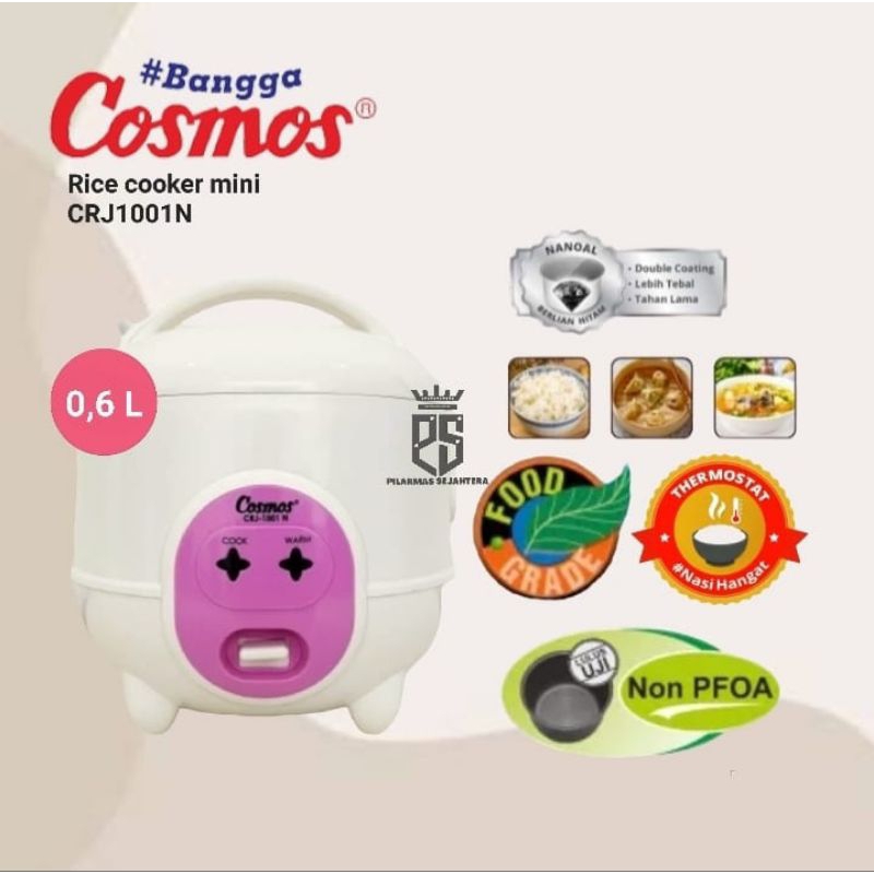 Jual Rice cooker mini cosmos CRJ 1001 N penanak nasi cosmos CRJ1001N