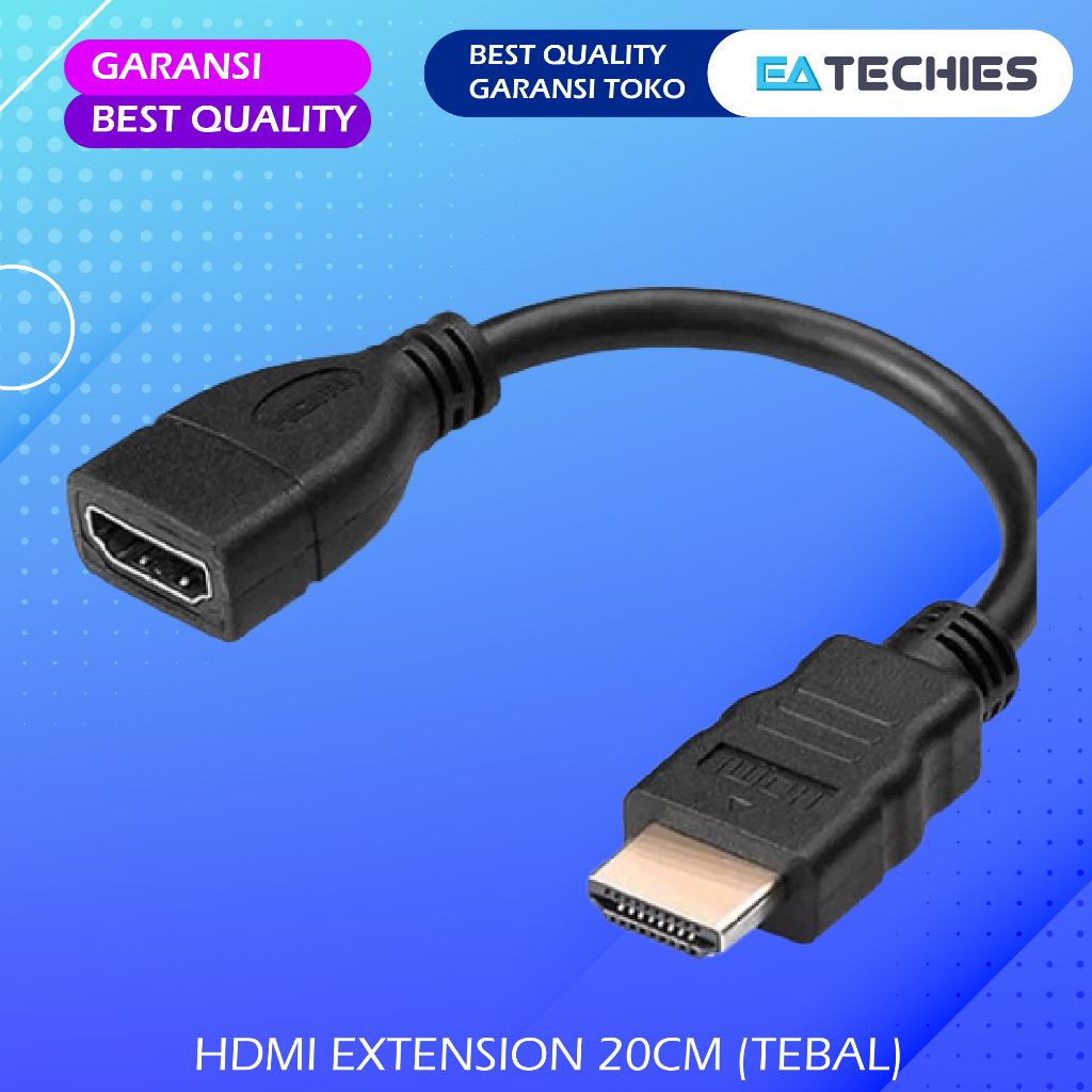 Jual Kabel HDMI Extension Tebal Panjang 30 CM Extender HDMI