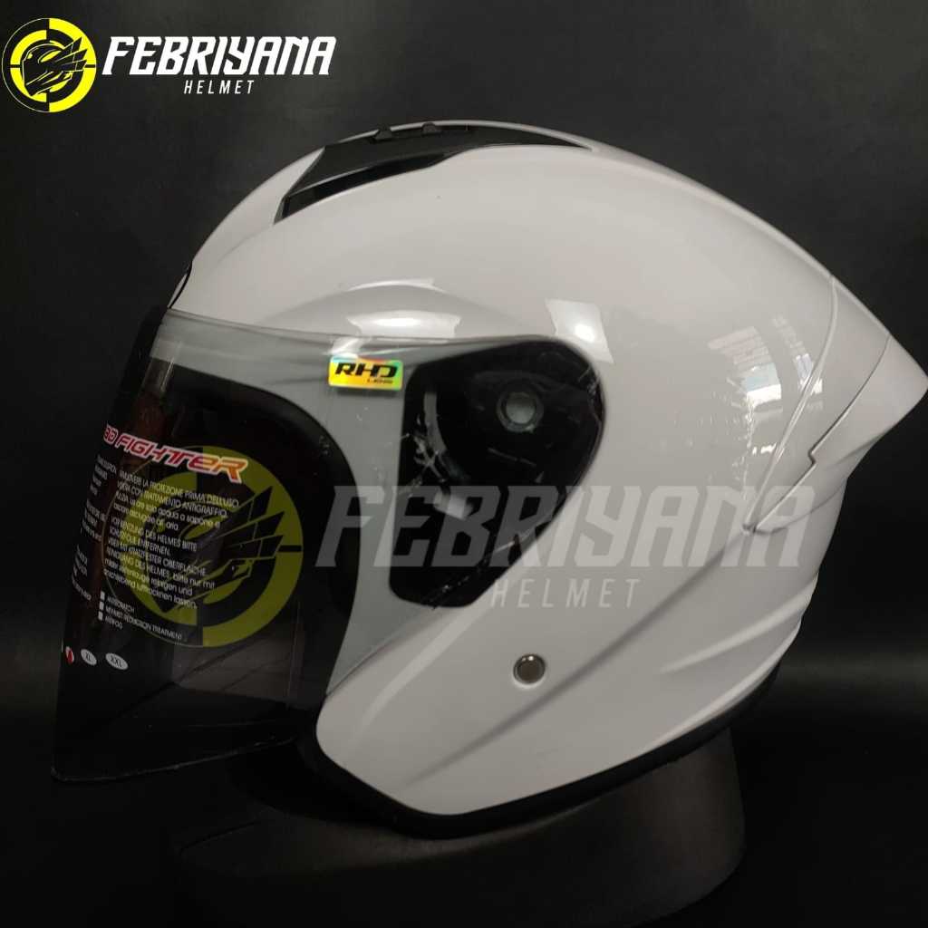 Jual HELM NHK N1 MAX SOLID WHITE HALF FACE NHK N1 MAX Shopee Indonesia