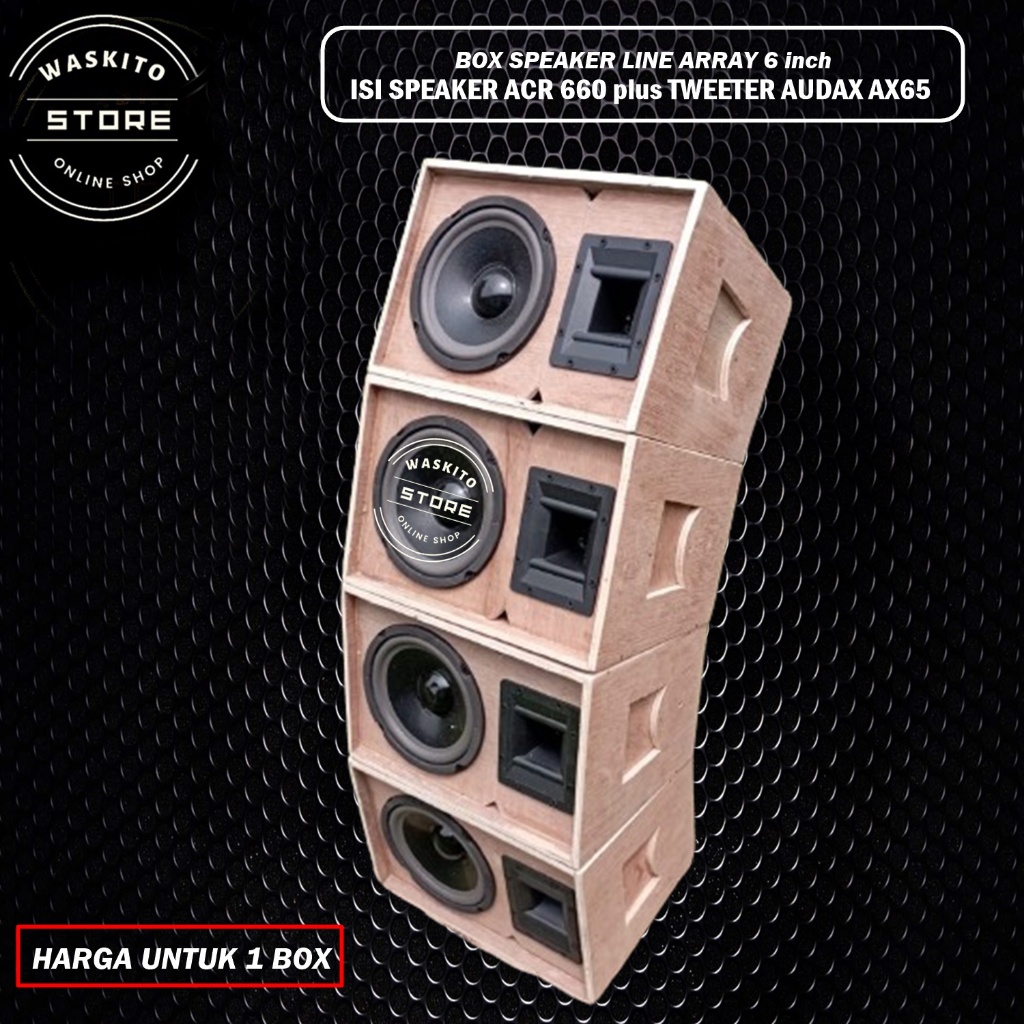 Jual Box Speaker Line Array 6 inch isi Speaker ACR 660 plus Tweeter