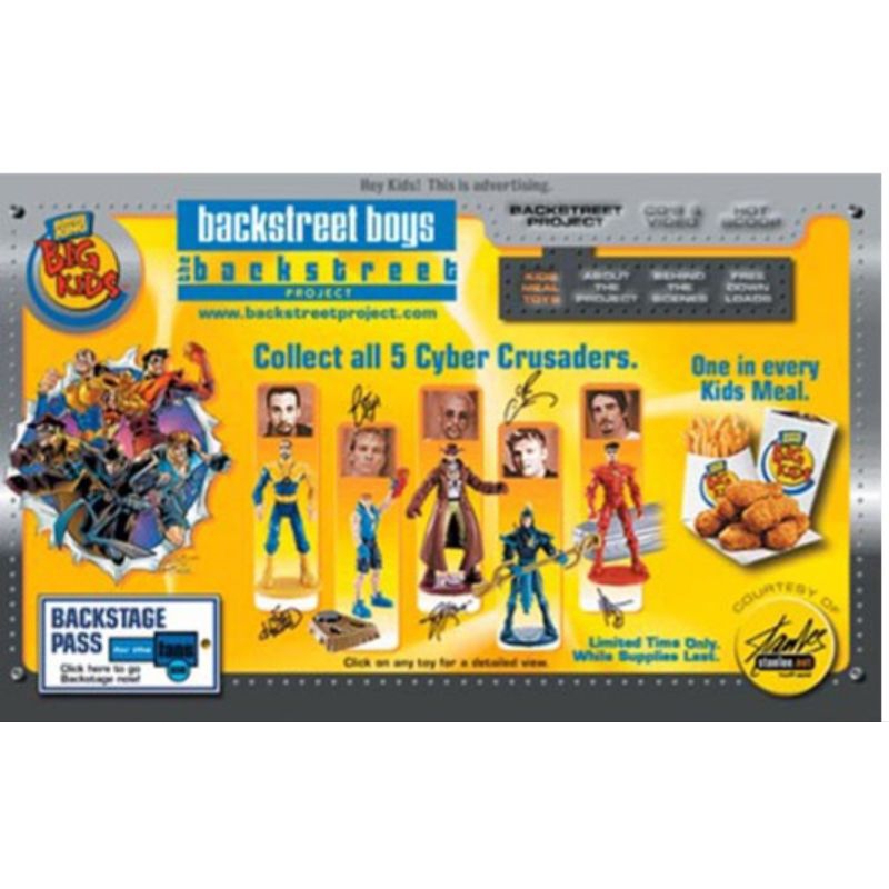 Jual Burger King The Backstreet Boys Project 2000 USA Nick Carter