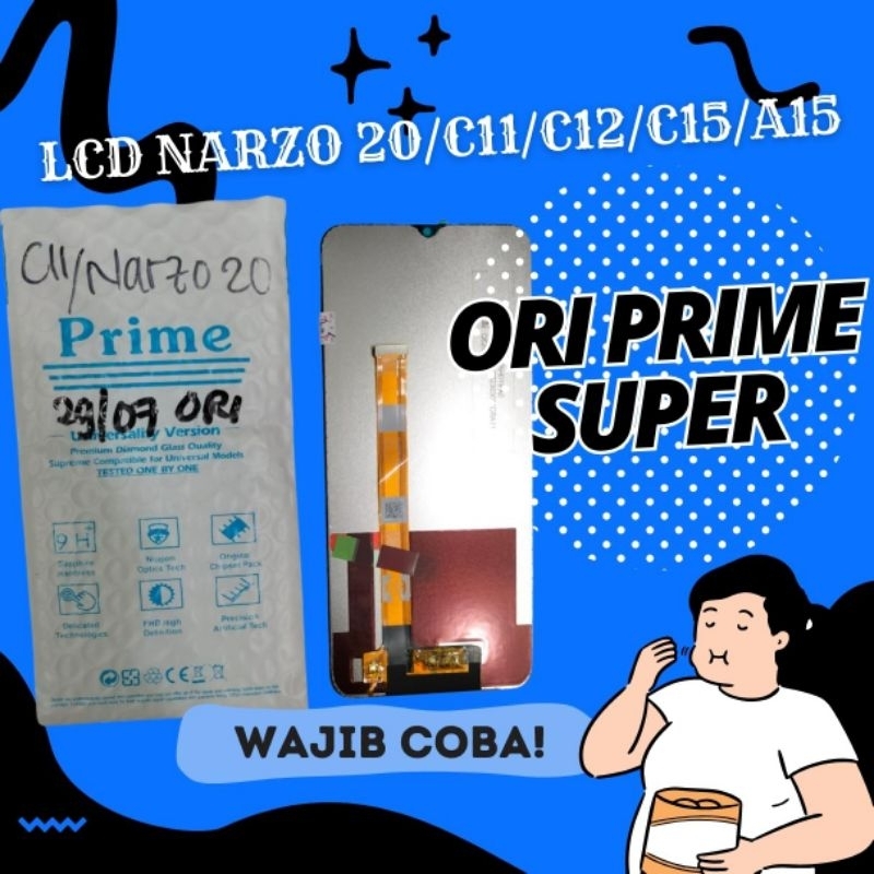 Jual LCD Realme Narzo 20 / Realme c12 /realme C15 / Realme C11 / oppo
