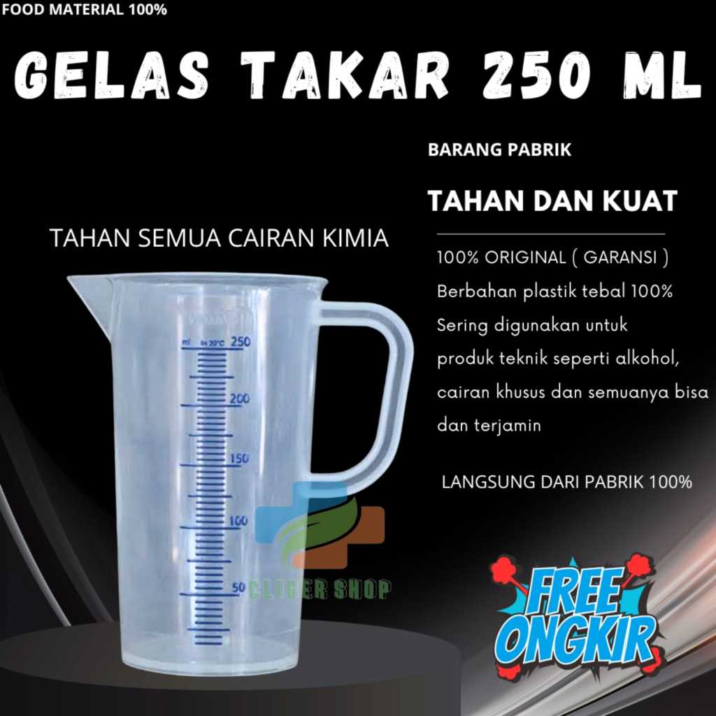Jual Gelas Takar 250 Ml / Gelas Takaran Shopee Indonesia