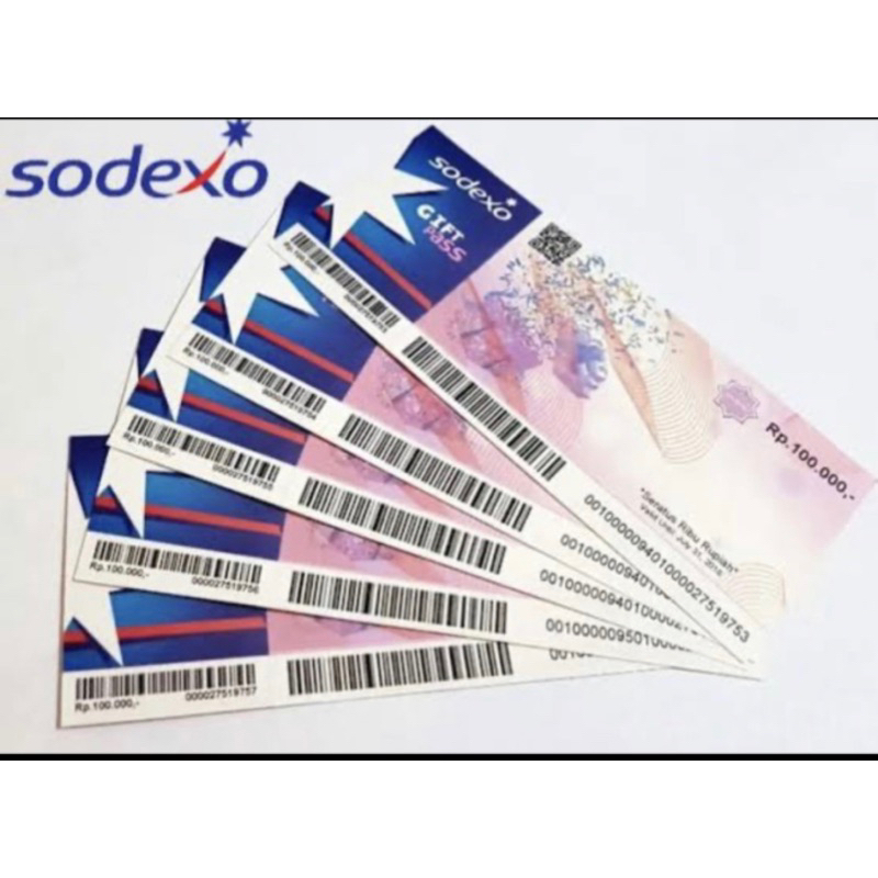 Jual voucher sodexo 100 / 50 /25 Shopee Indonesia