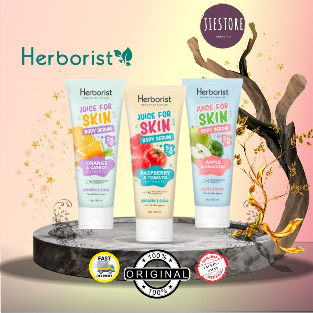 Jual HERBORIST Body Serum 180ml Exfoliating Gel Scrub 150ml Face