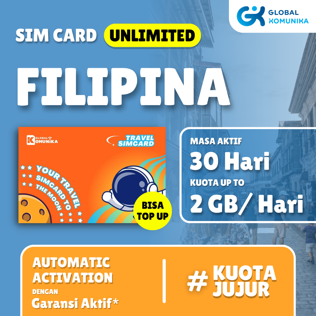 Jual Simcard Filipina Unlimited Sim Card Philippines Global Komunika