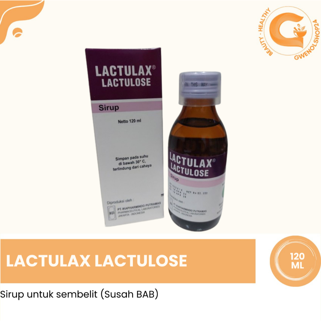 Jual Lactulax Lactulose Sirup 120 ml Ikapharmindo/ Obat Sembelit