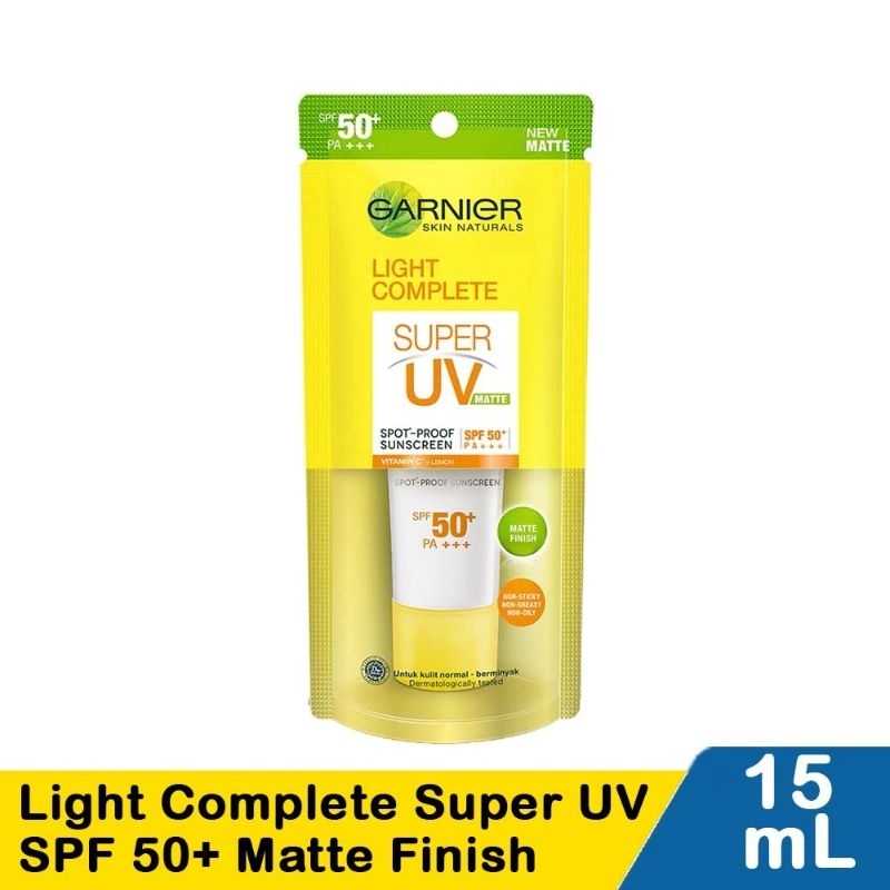 Jual Garnier Light Complete Super UV SPF 50/PA+++ 15ml Shopee Indonesia