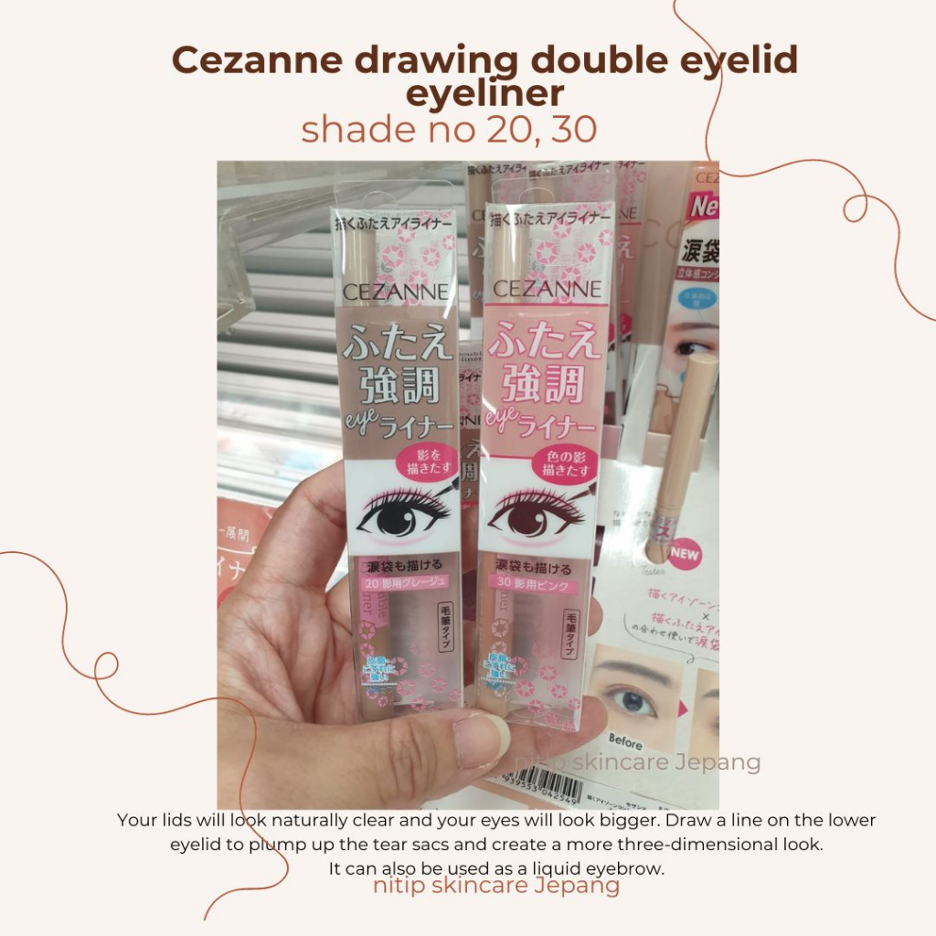 Jual cezanne drawing double eyelid eyeliner original JAPAN Shopee