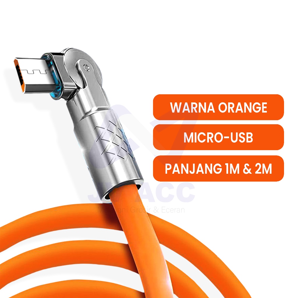 Jual NVNKD38 L ROTATE KABEL CHARGER GAMING FAST CHARGING 6A TYPE C