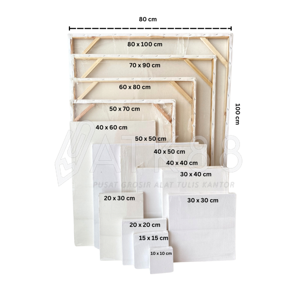 Jual Kanvas Lukis 30 x 40 cm/Canvas Board 30 x 40 cm Shopee Indonesia