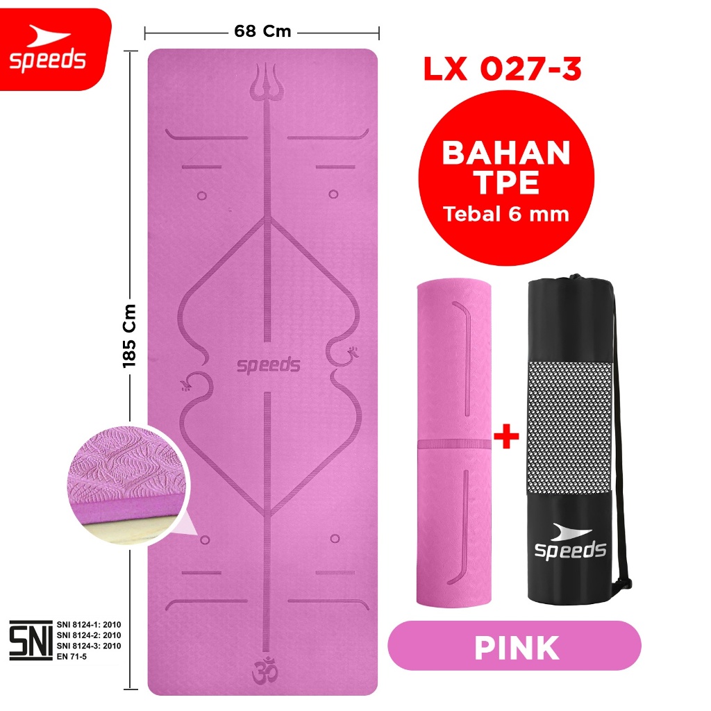 Jual SPEEDS Matras Yoga Mat Karpet Spons Tikar 10MM Olahraga Lantai