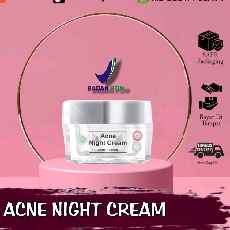 Jual ACNE NIGHT CREAM MS GLOW Shopee Indonesia