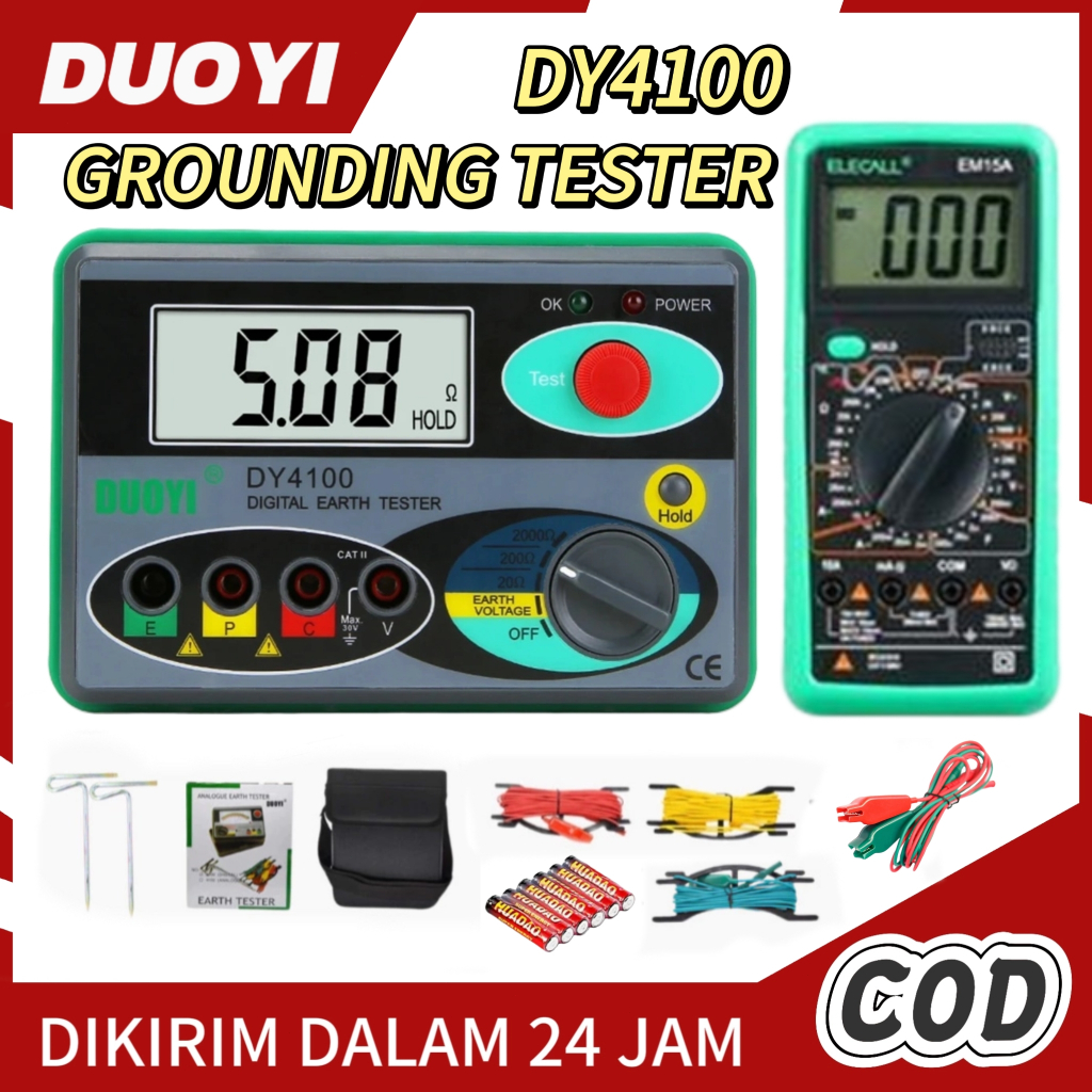 Jual DUOYI DY4100 Digital Multimeter Earth Grounding Tester Megger