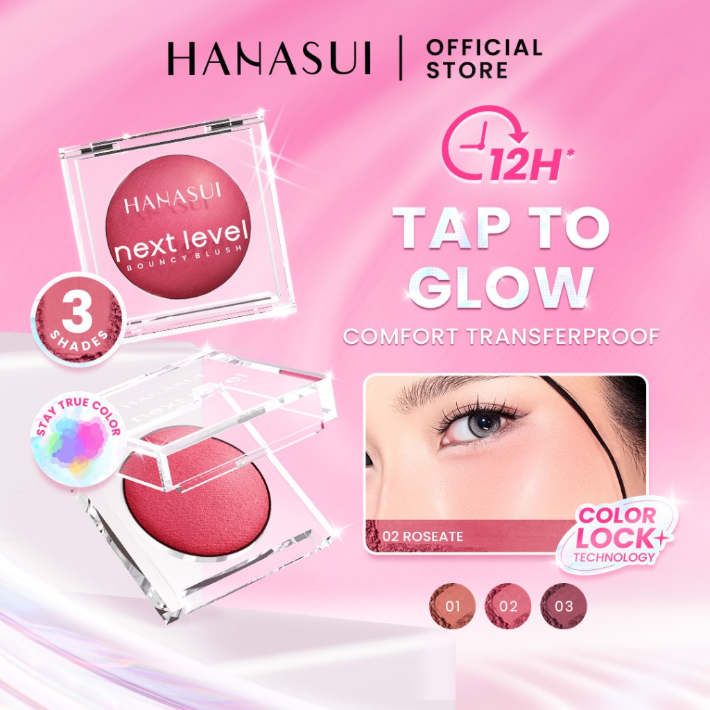 Jual Hanasui Next Level Bouncy Blush Super Bouncy Blush Long Lasting