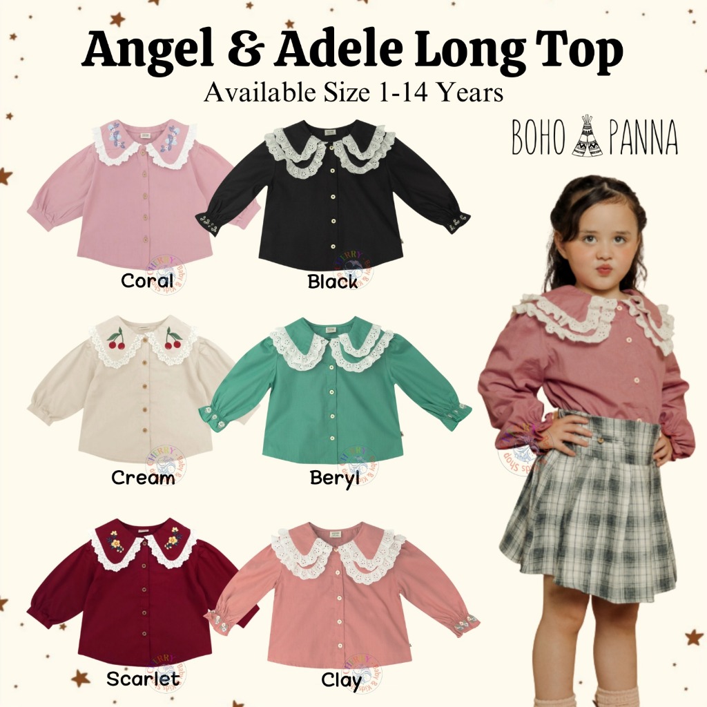Jual Bohopanna Angel Top 114 Tahun Adele Long Sleeve / Kemeja Panjang